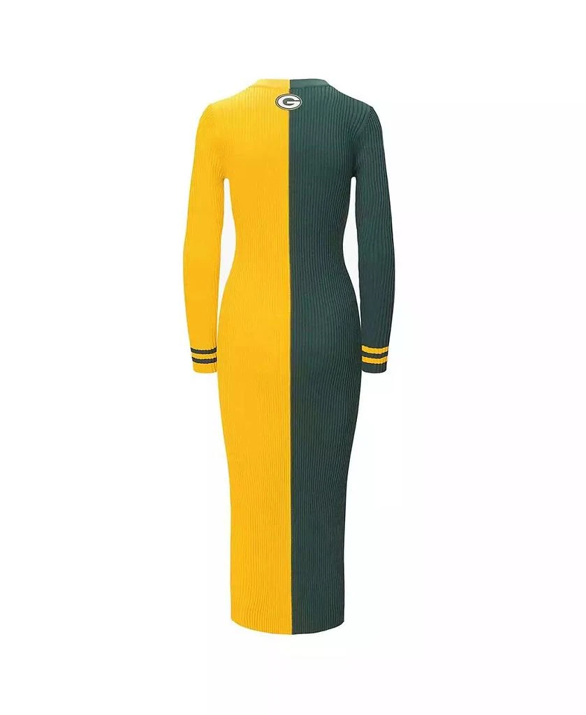 Women's Green, Gold Green Bay Packers Shoko Knit Button-Up Sweater Dress   On Sale Now with Up to 21% Off | Discover Exclusive Deals & Savings at  BeyondStyle  Authentic Staud dress|sports