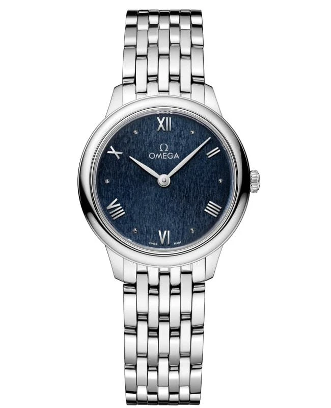 Omega Omega De Ville Prestige Quartz 27.5mm Blue Dial Steel Women's Watch 434.10.28.60.03.002 1