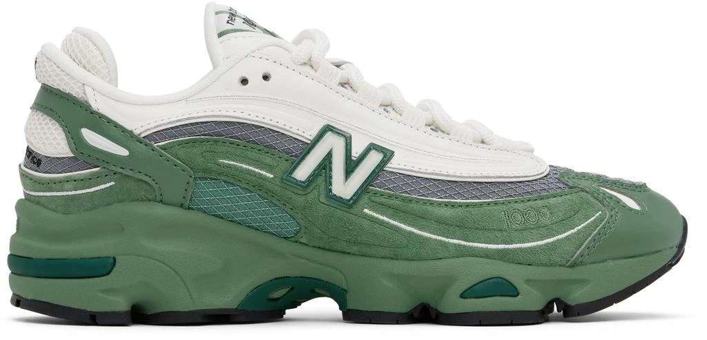 New Balance Green & White 1000 Sneakers 1
