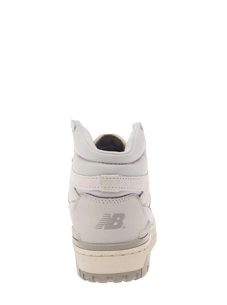 New Balance 650 Grey High-top Sneakers With N Logo In Leather And Mesh Woman 2