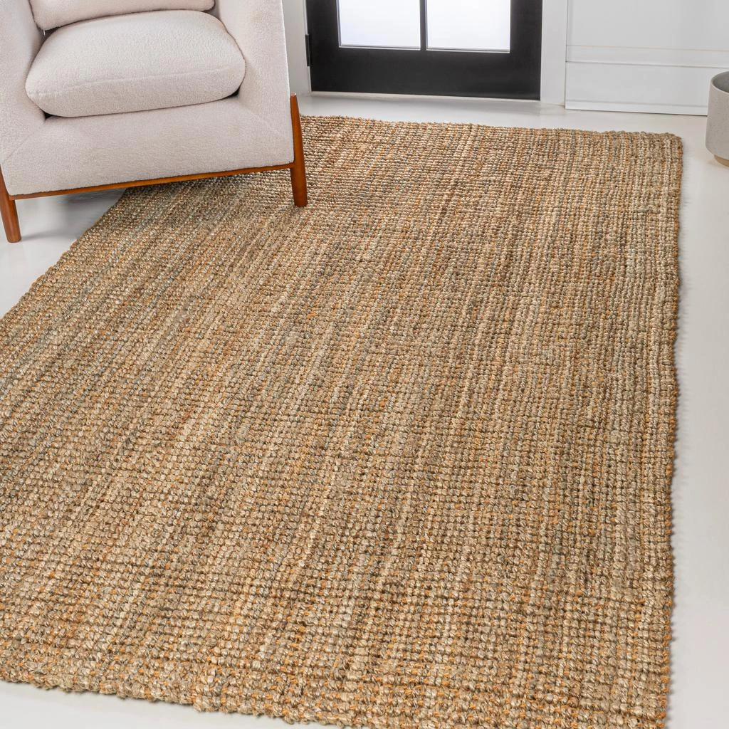JONATHAN Y Biot Traditional Rustic Handwoven Jute Solid Natural Area Rug 1