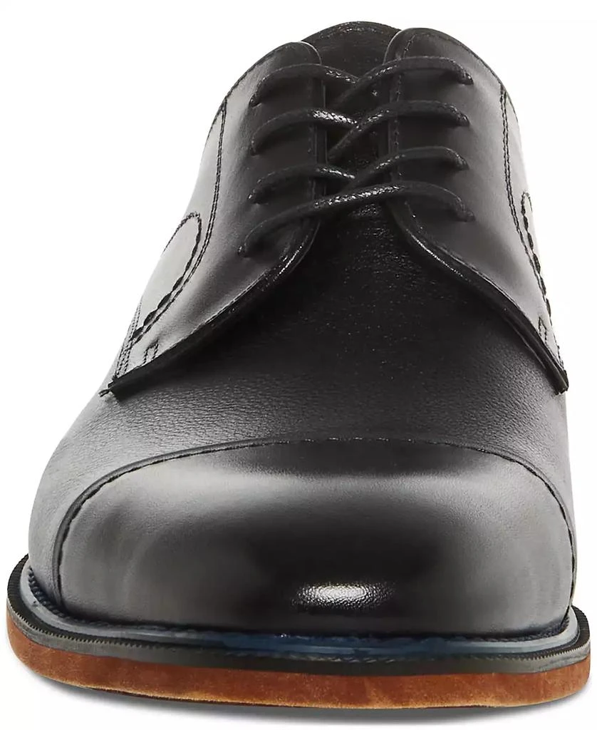 Steve Madden Men's Zane Tonal & Textured Leather Mid Oxford Dress Shoe 5