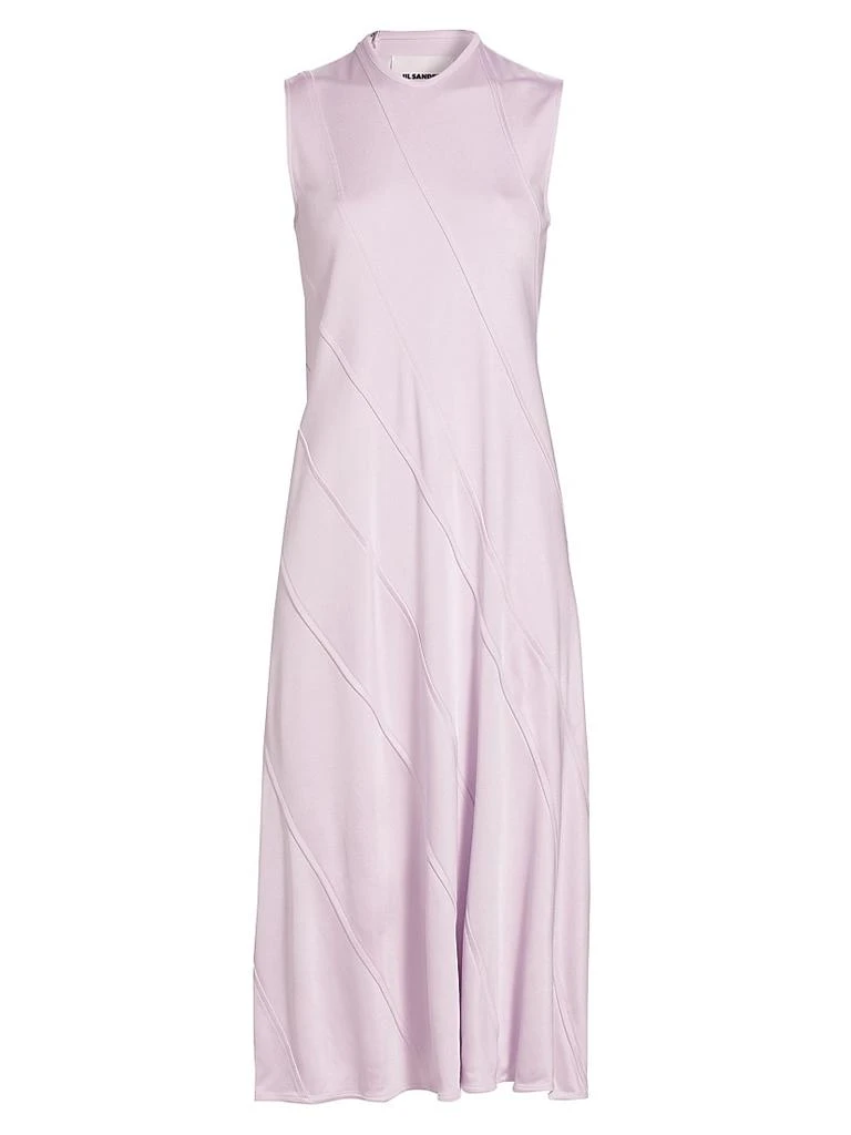 Sleeveless Spiral-Cut Midi-Dress  On Sale Now with Up to 71% Off |  Discover Exclusive Deals & Savings at BeyondStyle  Authentic Jil Sander  women's|0|solid|dresses|midi-length|cotton|premier|women's apparel|a-line|Women's|crewneck|sleeveless  with ...