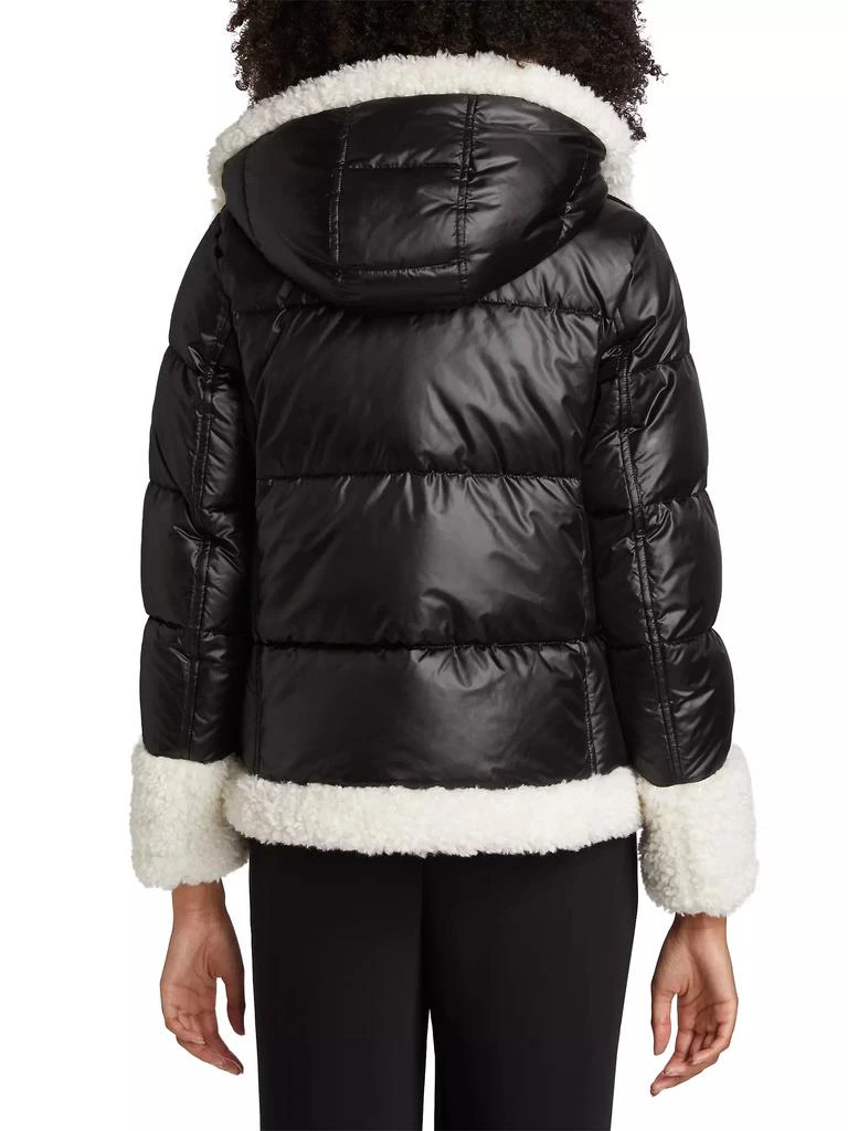 Mercer Collective Dana Mixed-Media Hooded Down Coat 5