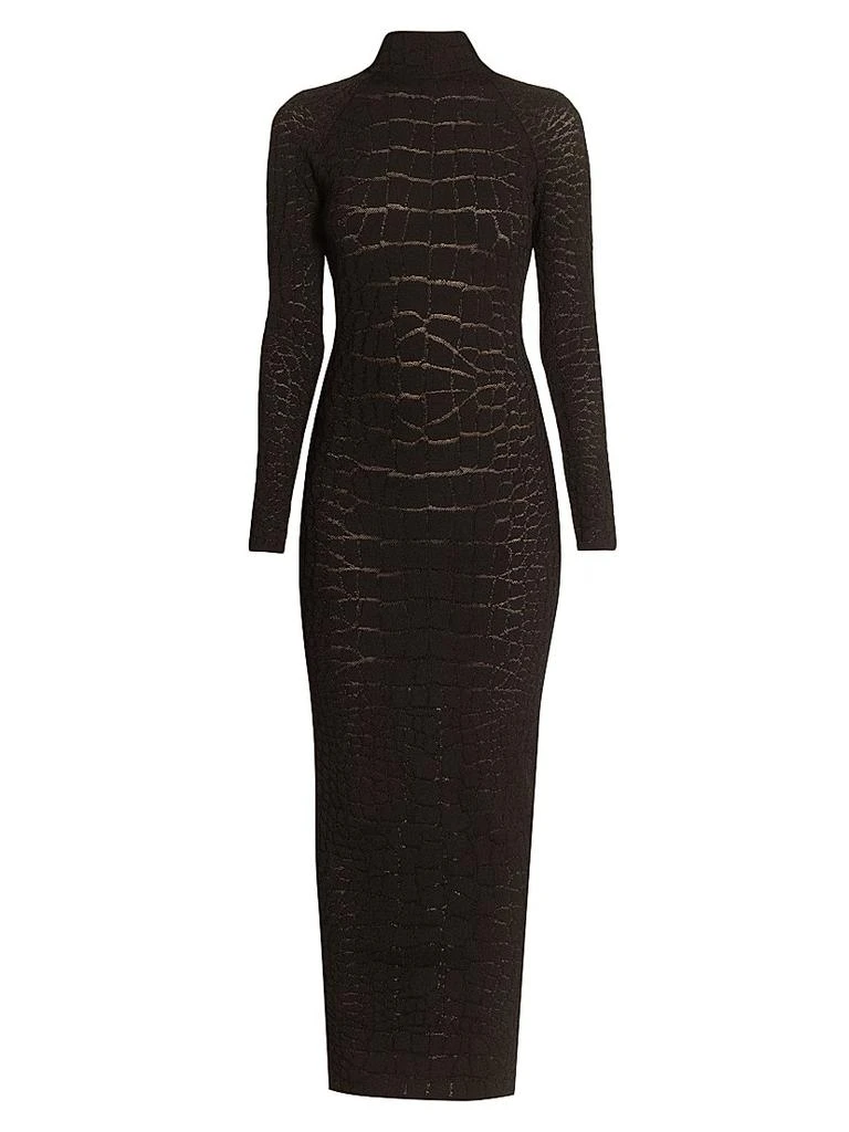 Balmain Croc-Effect Knit Open-Back Maxi Dress - Dresses & Skirts - Compare  Prices from 9+ Stores - Free Shipping - BeyondStyle
