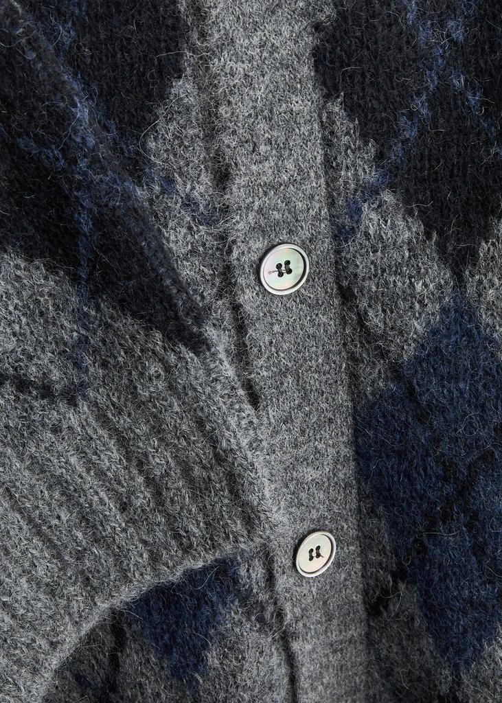 Our Legacy Evening Argyle alpaca-blend cardigan 5