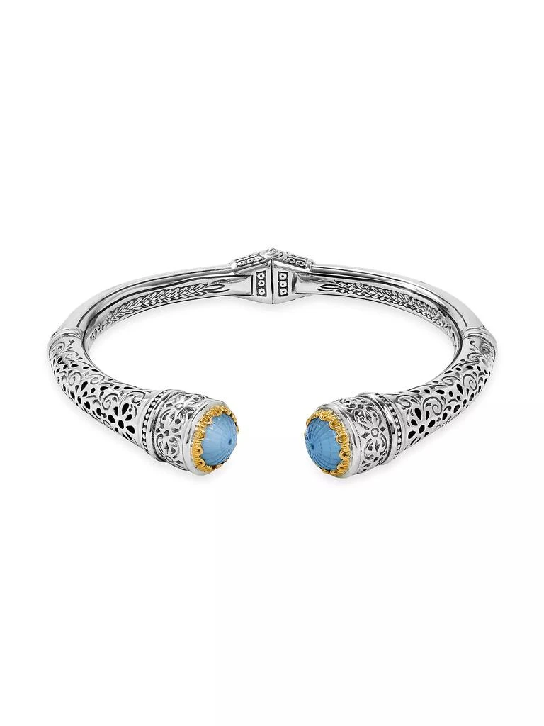 Konstantino 18K Yellow Gold, Multi Gemstone Cuff 2