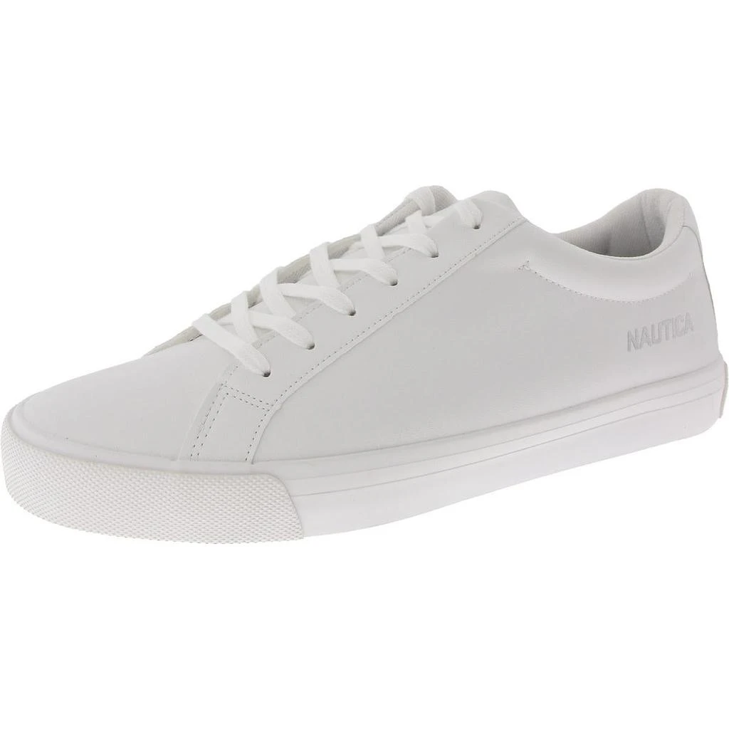 Nautica Hought Mens Faux Leather Lace-Up Casual And Fashion Sneakers 1