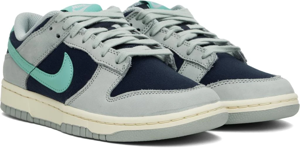 NIKE Blue Dunk Low Retro Premium Sneakers 4