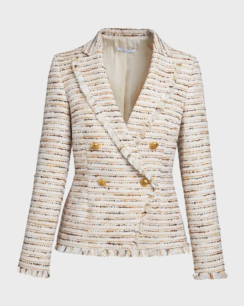 Santorelli Alaia Double-Breasted Tweed Jacket 1