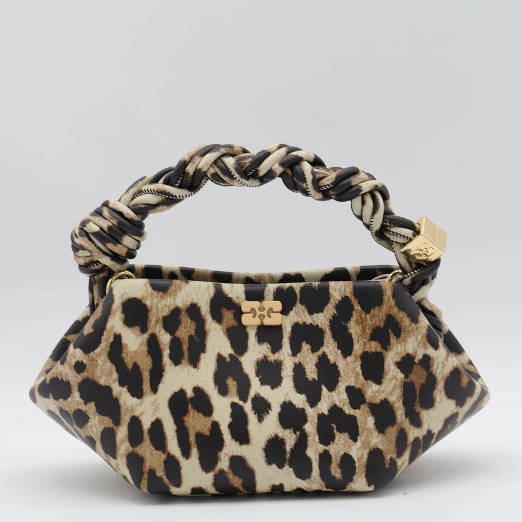 Ganni Ganni Leopard Leather Bou Mini Shoulder Bag 1