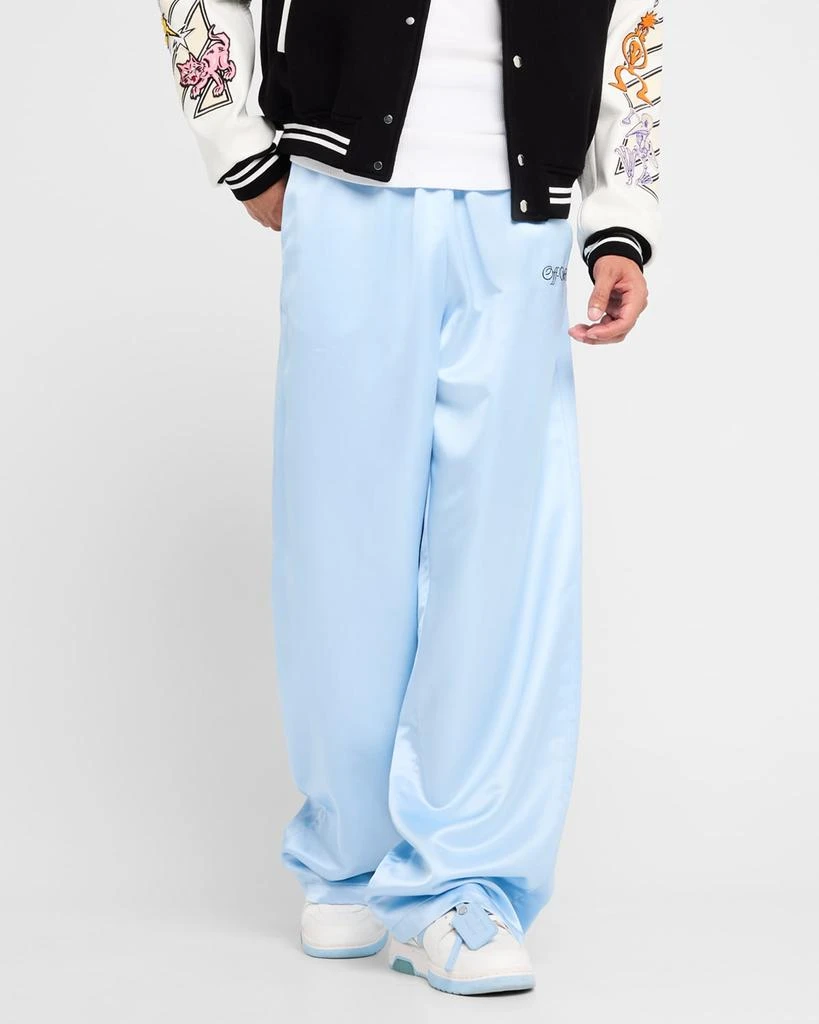 Off-White Men's Satin Jogger Track Pants 6