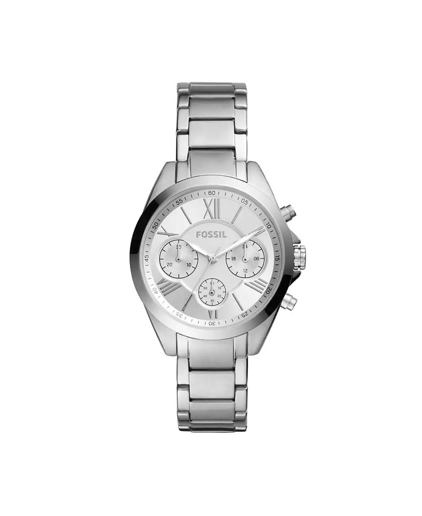 Fossil Women's Modern Courier Chronograph Stainless Steel Silver-Tone Watch 36mm