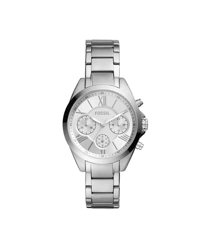 Fossil Women's Modern Courier Chronograph Stainless Steel Silver-Tone Watch 36mm 2