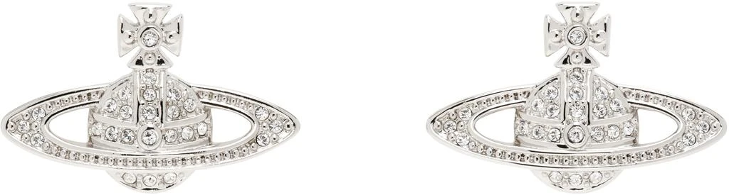 Vivienne Westwood Silver Mini Bas Relief Earrings 1