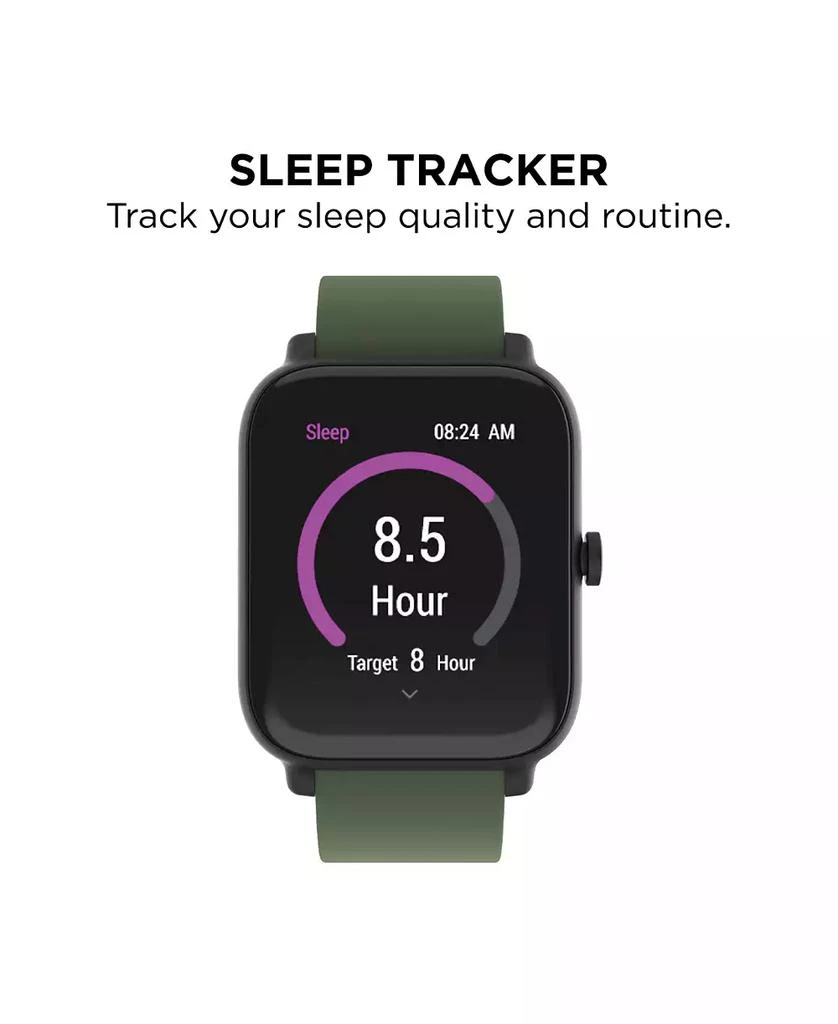 24/7 EVO Unisex Olive Silicone Strap Smartwatch 37.5mm 5