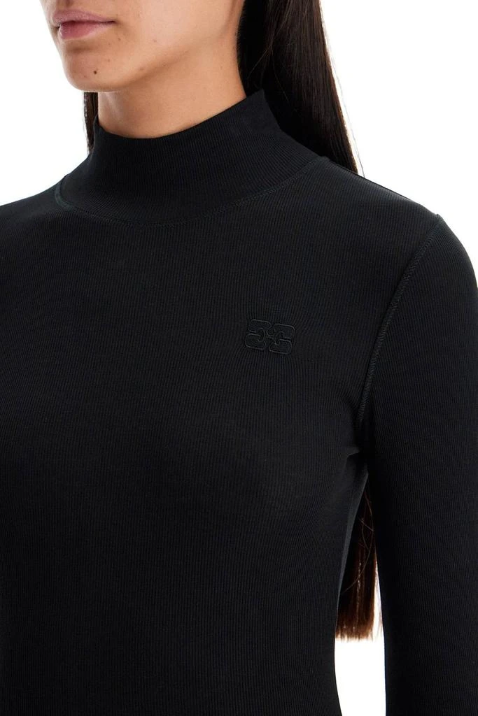 Ganni Ganni Turtleneck Ribbed Knit Jumper 4