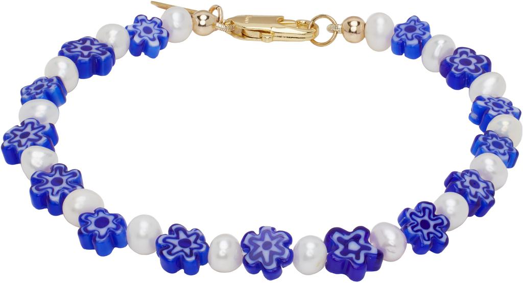 Eliou White & Blue Amelia Bracelet
