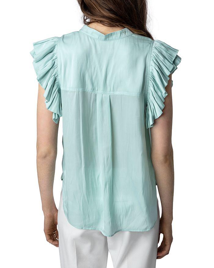 Zadig&Voltaire Tiza Ruffled Sleeve Top