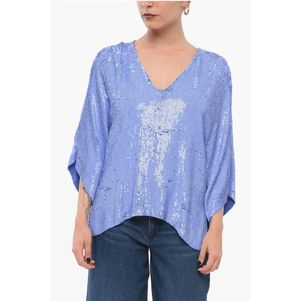 Parosh Long Sleeved Top With Allover Women's Sequins
