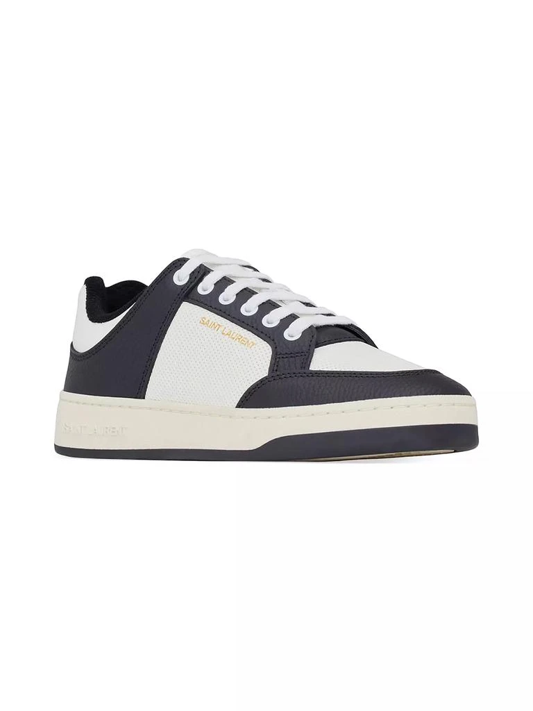 Yves Saint Laurent SL/61 Low-top Sneakers in Grained Leather 2