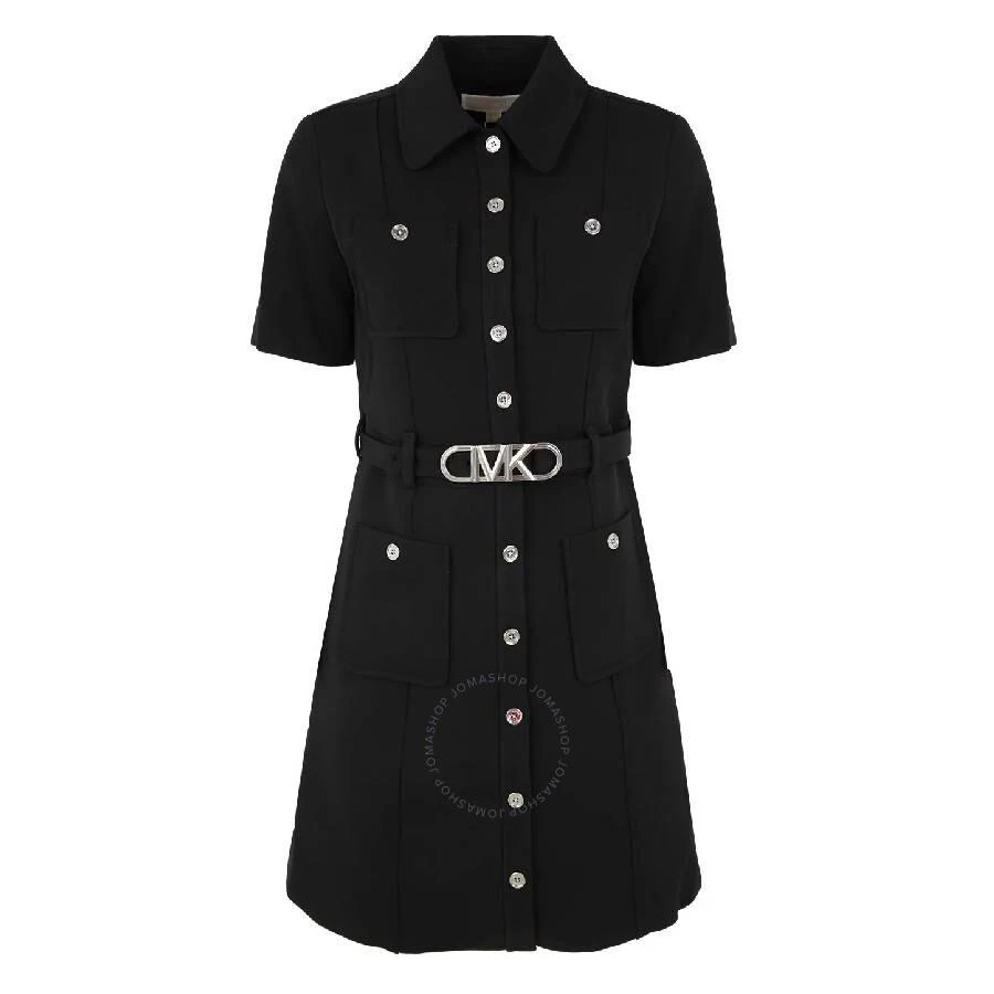 Michael Kors Stretchy Crepe Short Sleeve Belted Utility Dress 1