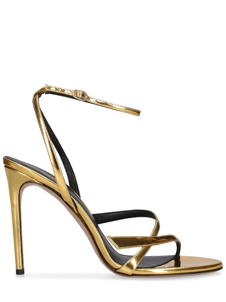 Alexandre Birman 100mm Tita Mirror Leather Sandals 1