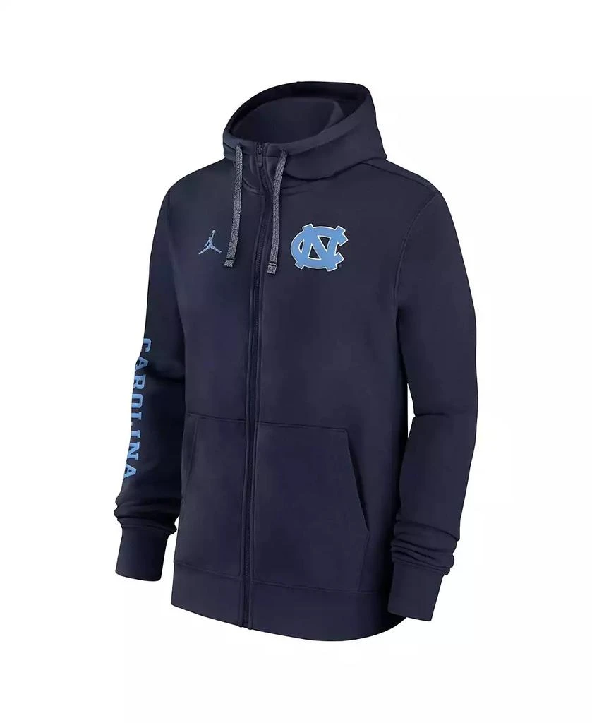Jordan Men's Navy North Carolina Tar Heels 2024 Sideline Full-Zip Hoodie 3