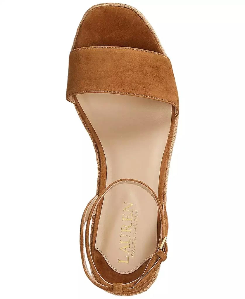 Ralph Lauren Women's Leona Espadrille Platform Wedge Sandals 4