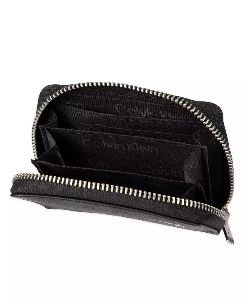 Calvin Klein Men's RFID Textured Leather Gusset Card Case Wallet 4