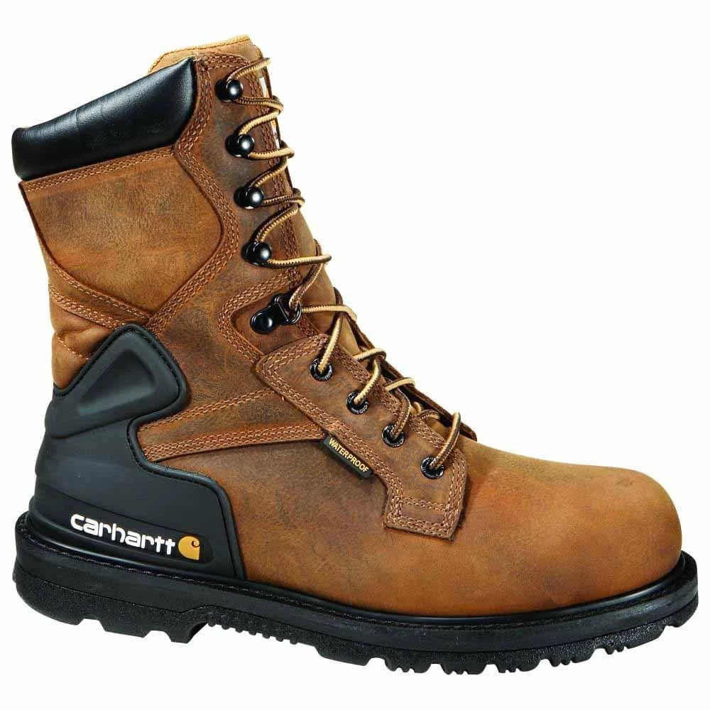 Carhartt 8 Inch Waterproof Steel Toe EH Work Boots 2