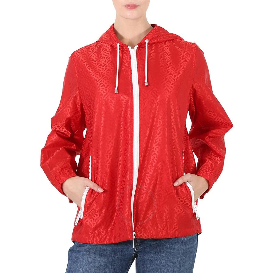 Burberry Ladies Bright Red Everton Pattern Jacket 1