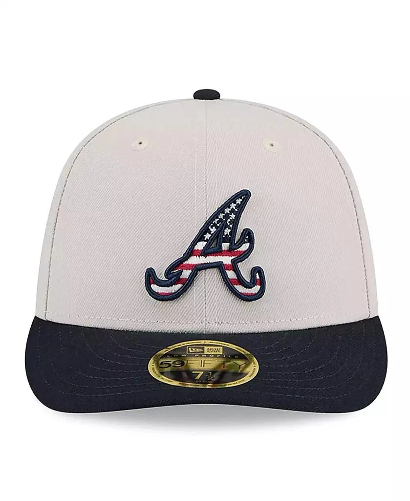 New Era Men's Black Atlanta Braves 2024 Fourth of July Low Profile 59FIFTY Fitted Hat 2