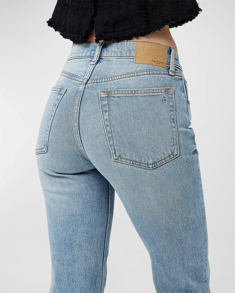 Rag & Bone Harlow Mid-Rise Straight Jeans 6