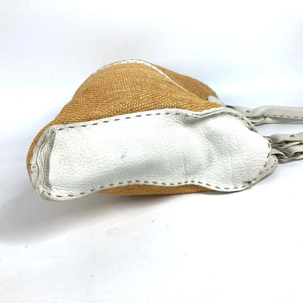 Fendi Selleria   Straw Beach Bag Shoulder Bag (Pre-Owned) 4