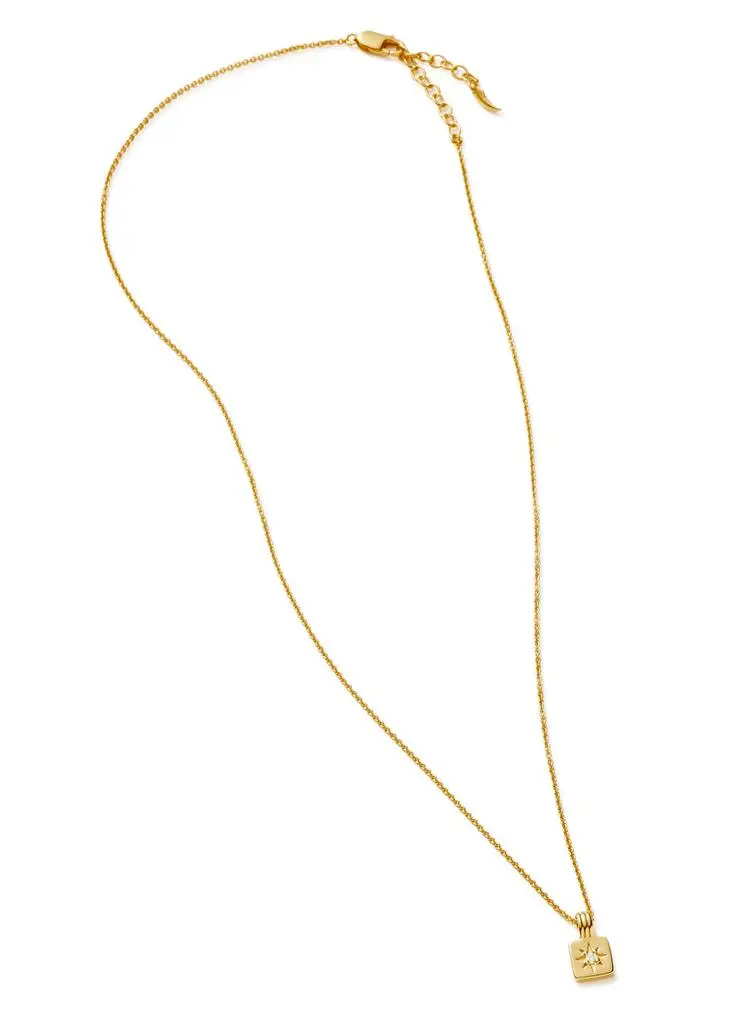 Missoma Star Ridge mini 18kt gold vermeil necklace 4
