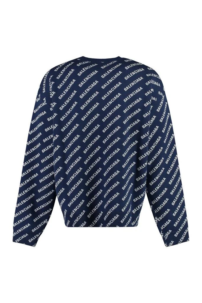 Shop Balenciaga Long Sleeve Crew-Neck Sweater on Sale at
