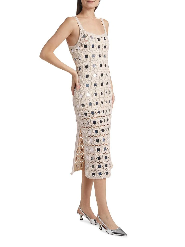 Toccin Clementine Mirror Crochet Midi-Dress 3