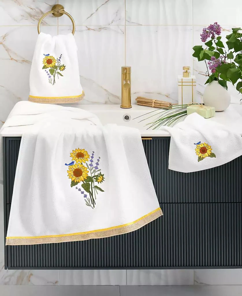Linum Home Textiles Turkish Cotton Girasol Embellished 2-Pc. 6