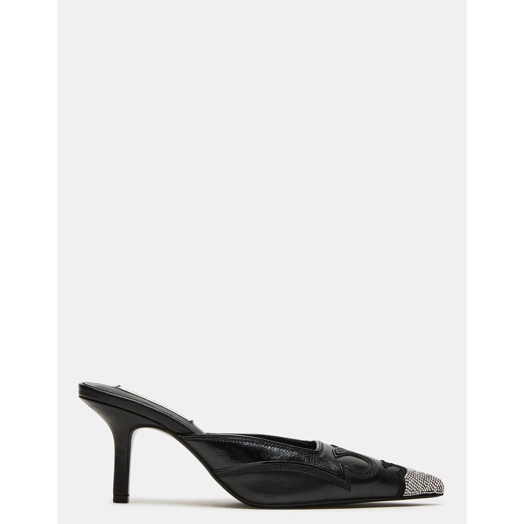 Steve Madden Thorin Black Leather Rhinestones 1