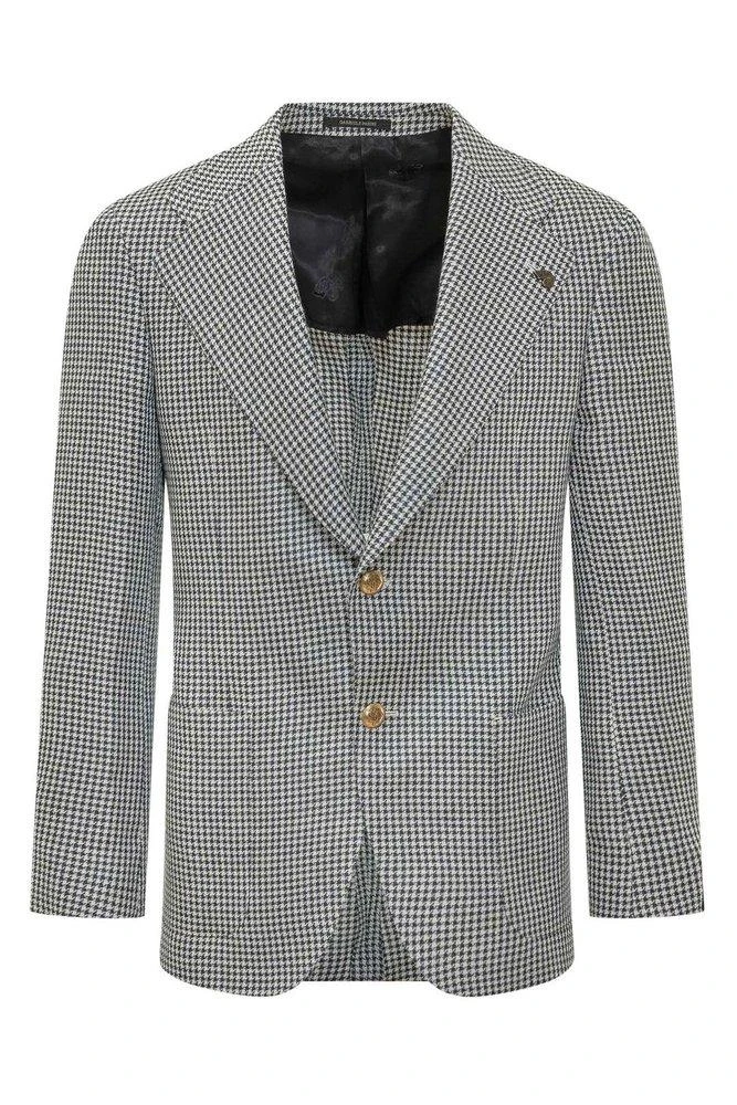 GABRIELE PASINI Gabriele Pasini Houndstooth Single-Breasted Blazer