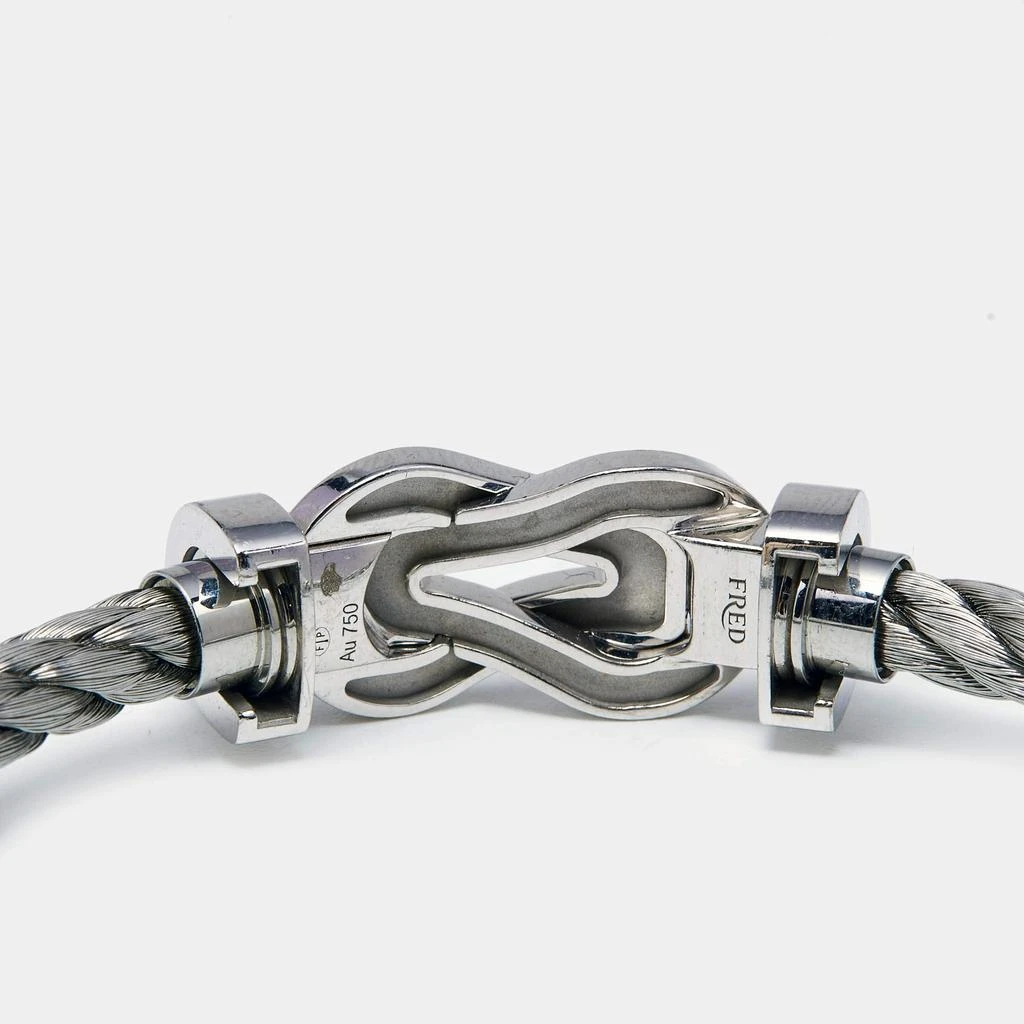 Fred Fred Chance Infinie 18k White Gold Stainless Steel Bracelet 17 4