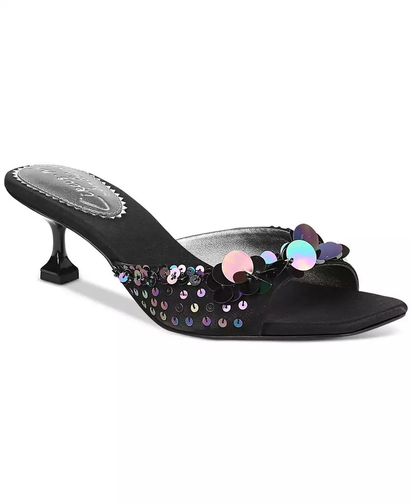 Circus NY by Sam Edelman Juliana Sequin Mid-Heel Dress Sandals 1