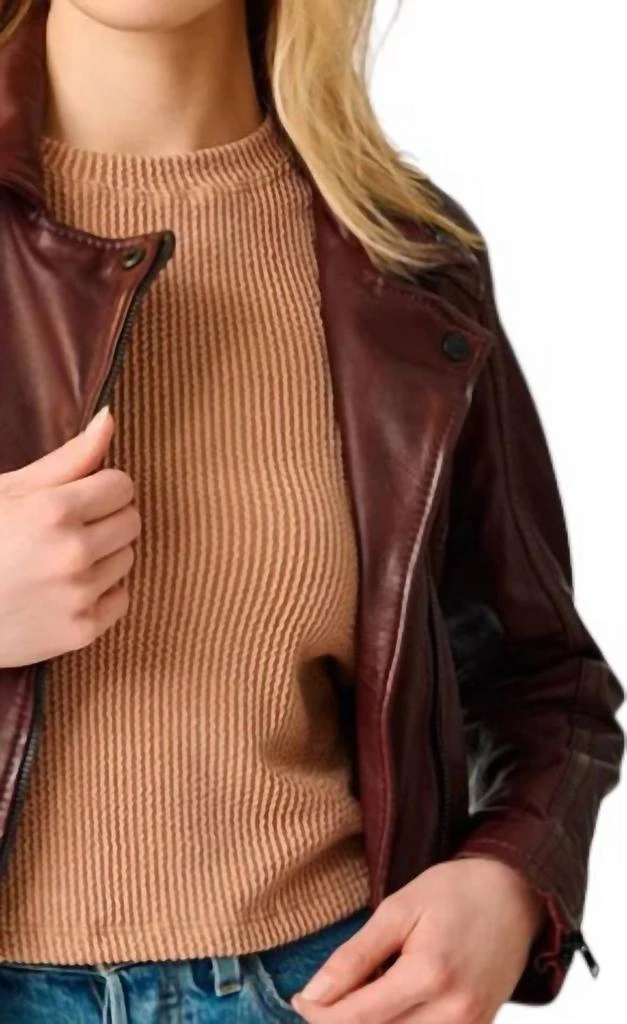 MAURITIUS Mauritius - Bita Regular Fit Leather Jacket 2