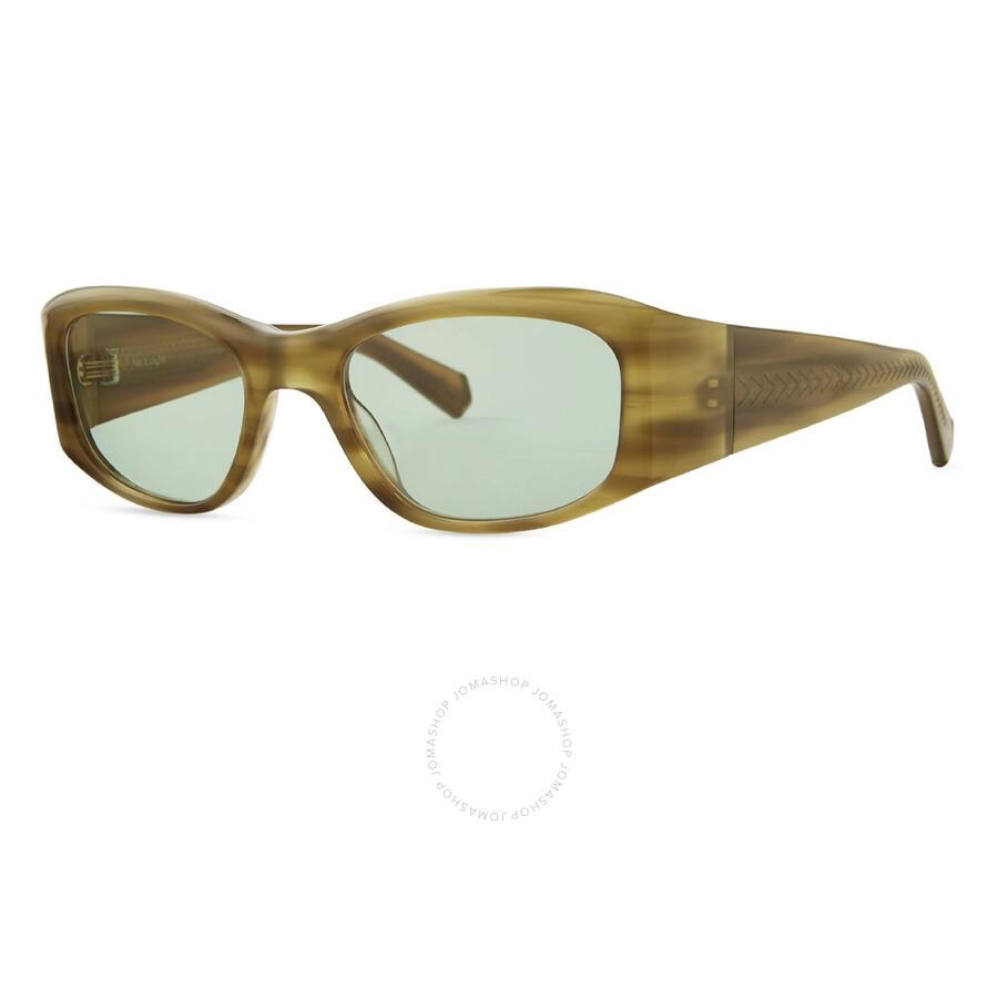 Mr. Leight ALOHA DOC S Island Green Oval Men's Sunglasses ML2035 MACA-ATG/ISLAGRN 52