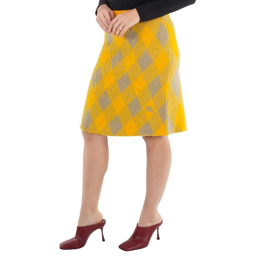 Burberry Burberry Argyle Knee Length Wool Skirt, Size X-Small 2