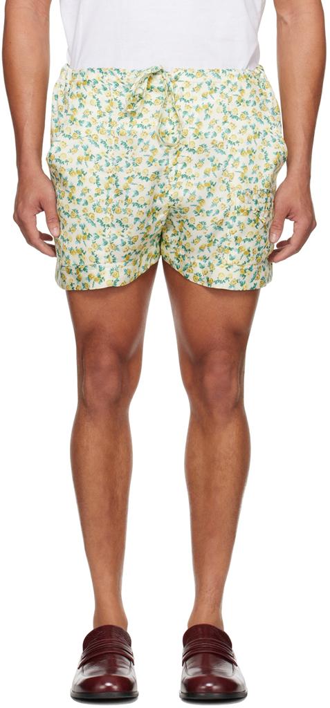 CORMIO Yellow Floral Shorts
