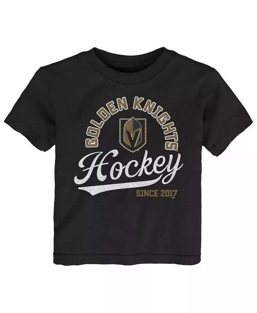 Outerstuff Toddler Boys and Girls Black Vegas Golden Knights Take the Lead T-shirt 1