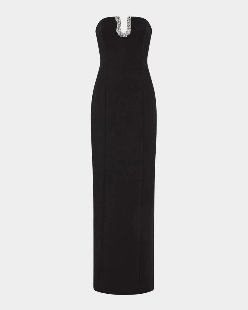 RACHEL GILBERT Atticus Crystal Strapless Column Gown 1