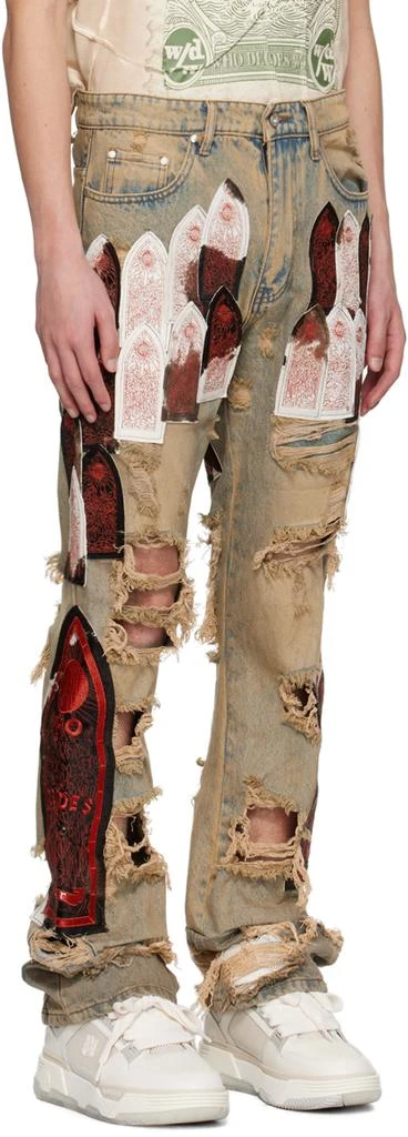 Who Decides War Blue Sangre Patch Jeans 2